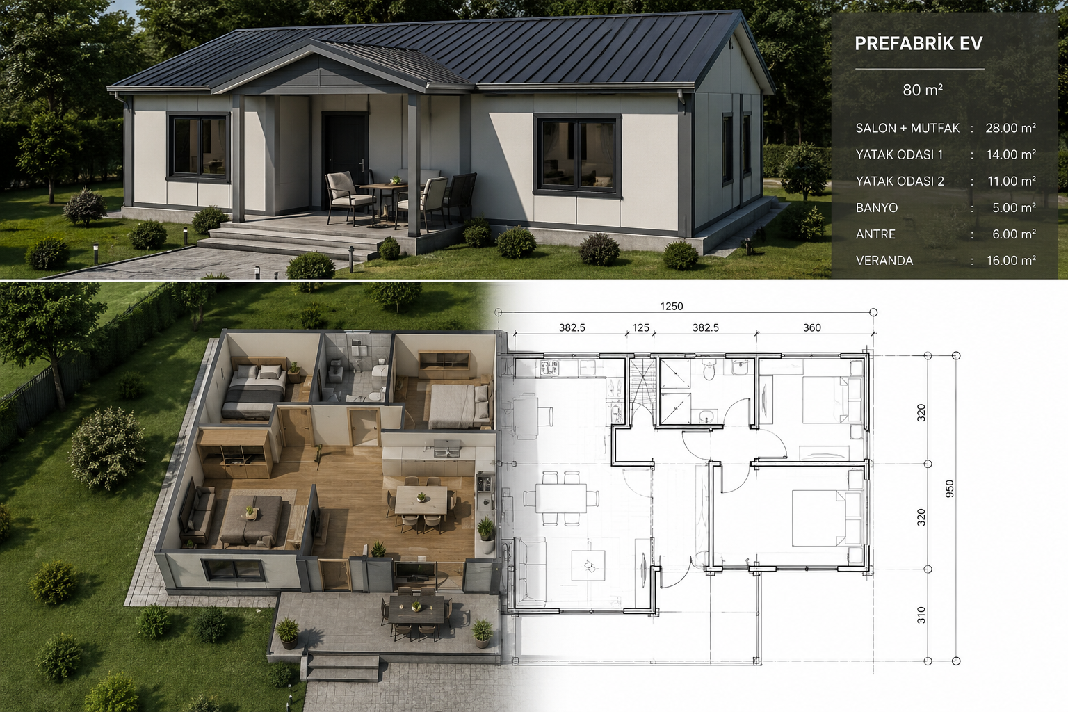 80 m2 Model